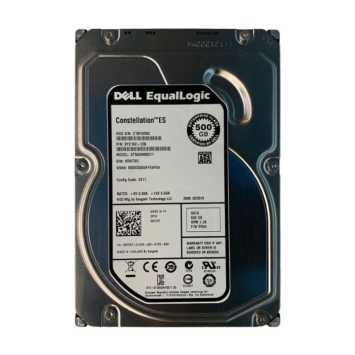 Dell 06VVK7 | 500GB 7200RPM SATA 6Gb/s Hot-Pluggable 64MB Cache 3.5-Inch Hard Drive for EqualLogic Storage Array Refurbished - Dell refurbished available on Gotodirect