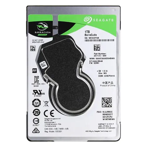 Seagate ST1000LM048 | BarraCuda 1TB 2.5-inch 6GB/s SATA 5400RPM 128MB Cache 512e Laptop Hard Drive Refurbished - Seagate refurbished available on Gotodirect