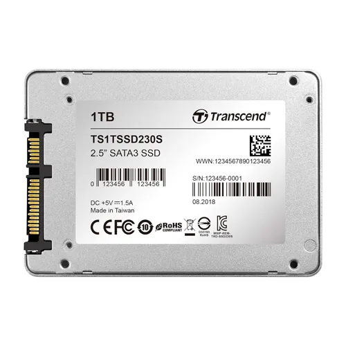 Transcend TS1TSSD230S | SSD230S 1TB Triple-Level-Cell SATA 6Gb/s 2.5-Inch Solid State Drive Refurbished -  refurbished available on Gotodirect