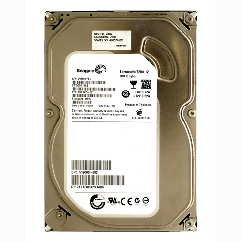 HP 519600-002 | 500GB 7200RPM SATA 3Gb/s NHP 16MB Cache 3.5-inch Hard Drive Refurbished - Hewlett-Packard (ou HP en abrégé) refurbished available on Gotodirect