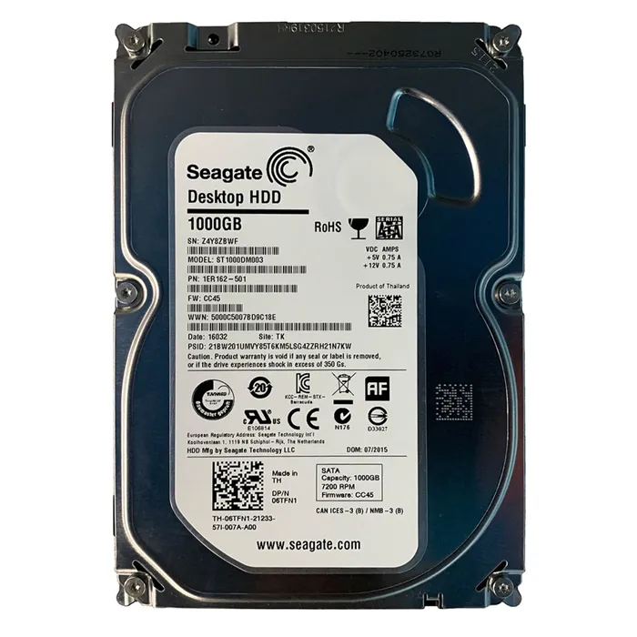 HP 1ER162-501 | 1TB 7200RPM SATA 6Gb/s 64MB Cache 3.5-Inch Hard Drive Refurbished - Hewlett-Packard (ou HP en abrégé) refurbished available on Gotodirect