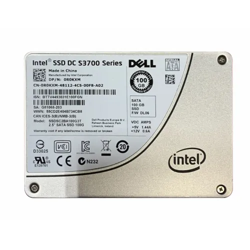 Dell 0R0KXM | 100GB Multi-Level Cell SATA 6Gb/s Hot-Pluggable 2.5-Inch Solid State Drive for PowerEdge Servers Refurbished - Dell refurbished available on Gotodirect