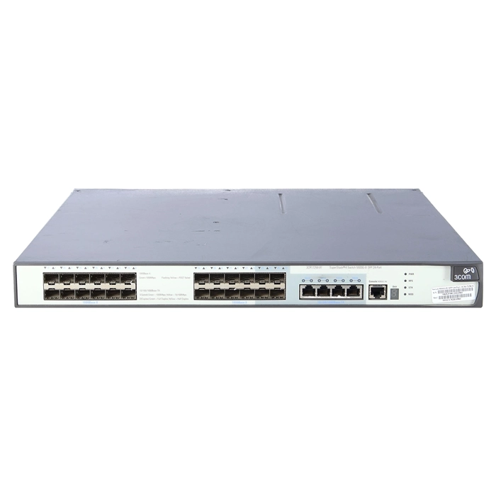 Buy HP 3CR17259-91 | Superstack 4 5500G-EI 24-Ports SFP 10/100/1000Base-X Managed Gigabit Ethernet Layer3 Switch Refurbished - $233.68 HP 3CR17259-91 | Superstack 4 5500G-EI 24-Ports SFP 10/100/1000Base-X Managed Gigabit Ethernet Layer3 Switch Refurbished - Hewlett-Packard (ou HP en abrégé) refurbished available on Gotodirect