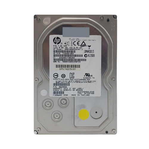 HP 710489-003 | 4TB 7200RPM SAS 6Gb/s Hot-Pluggable Dual Port LFF 3.5-inch Midline Hard Drive for 3PAR M6720 Refurbished - Hewlett-Packard (ou HP en abrégé) refurbished available on Gotodirect