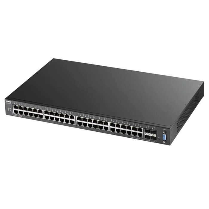 ZyXEL XGS2210-52HP | 48 x Ports PoE+ 10/100/1000Base-T + 4 x SFP+ Ports 10Base-X Layer 2 Managed 1U Rack-mountable Gigabit Ethernet Network Switch Refurbished - Zyxel refurbished available on Gotodirect