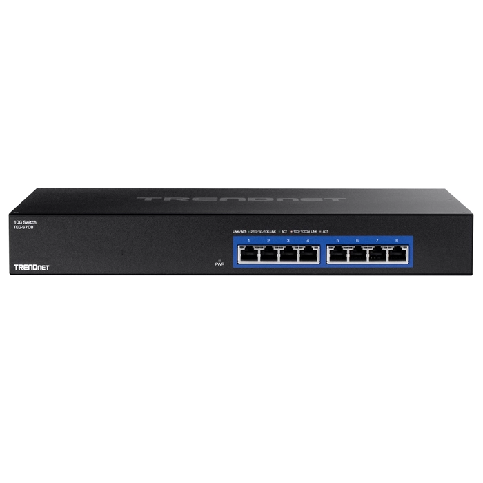 TRENDnet TEG-S708 | 8-Ports 10GBase-T RJ-45 GbE Rack-mountable Gigabit Ethernet Network Switch Refurbished -  refurbished available on Gotodirect
