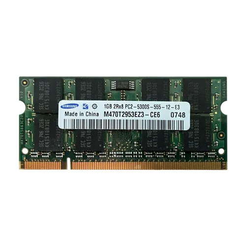 Samsung M470T2953EZ3-CE6 | 1GB DDR2-667MHz PC2-5300 Non-ECC Unbuffered SODIMM CL5 2Rx8 1.8V 200-Pin Memory Module Refurbished - Samsung refurbished available on Gotodirect