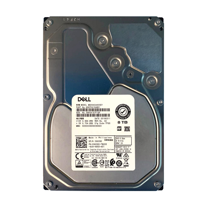 Dell 9X09C | 8TB 7200RPM SATA 6Gb/s Hot-Pluggable (512e) 3.5-Inch Hard Drive for PowerEdge Servers Refurbished - Dell refurbished available on Gotodirect