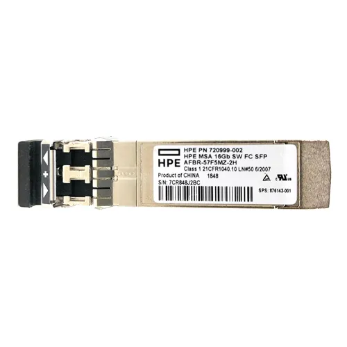 Buy HP 720999-002 | MSA 2040 16Gb short wave Fibre Channel SFP Refurbished - $529.89 HP 720999-002 | MSA 2040 16Gb short wave Fibre Channel SFP Refurbished - Hewlett-Packard (ou HP en abrégé) refurbished available on Gotodirect