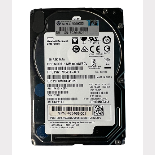 HP MM1000GEFQV | 1TB 7200RPM SATA 6Gb/s Hot-Swappable (512e) 3.5-Inch Midine Hard Drive for ProLiant Server & Storage Array Refurbished - Hewlett-Packard (ou HP en abrégé) refurbished available on Gotodirect