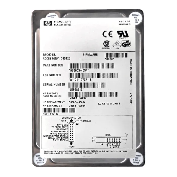 Buy Seagate 9C6003-054 | 2GB 7200RPM Ultra SCSI 3.5-Inch 512KB Cache Hard Drive Refurbished - $385.00 Seagate 9C6003-054 | 2GB 7200RPM Ultra SCSI 3.5-Inch 512KB Cache Hard Drive Refurbished - Seagate refurbished available on Gotodirect