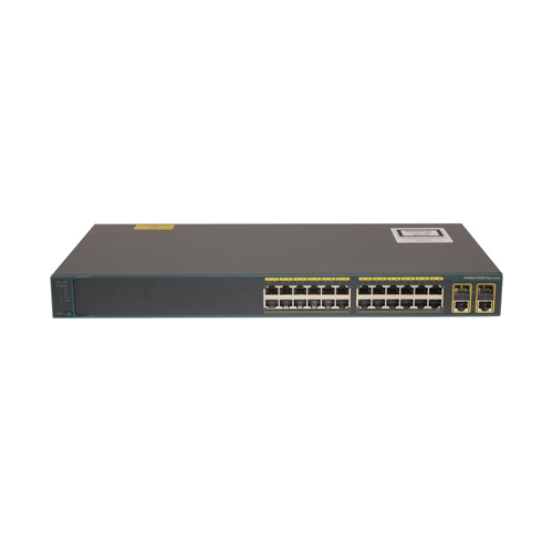 Cisco WS-C2960+24PC-S | Catalyst 2960-Plus Series 2960+24P 24 x RJ-45 Ports PoE+ 10/100Base-TX + 2 x Combo SFP Ports Layer 2 Managed 1U Rack-Mountable Fast Ethernet Network Switch Refurbished - Cisco Systems Inc. refurbished available on Gotodirect