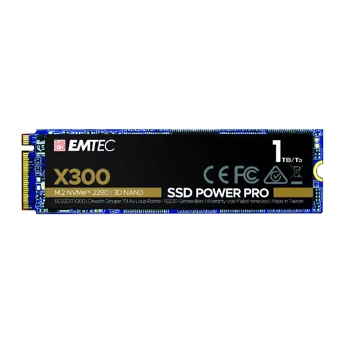 Emtec ECSSD1TX300 | Power Pro X300 1TB PCI Express NVMe 3.0 x4 M.2 2280 Solid State Drive Refurbished -  refurbished available on Gotodirect