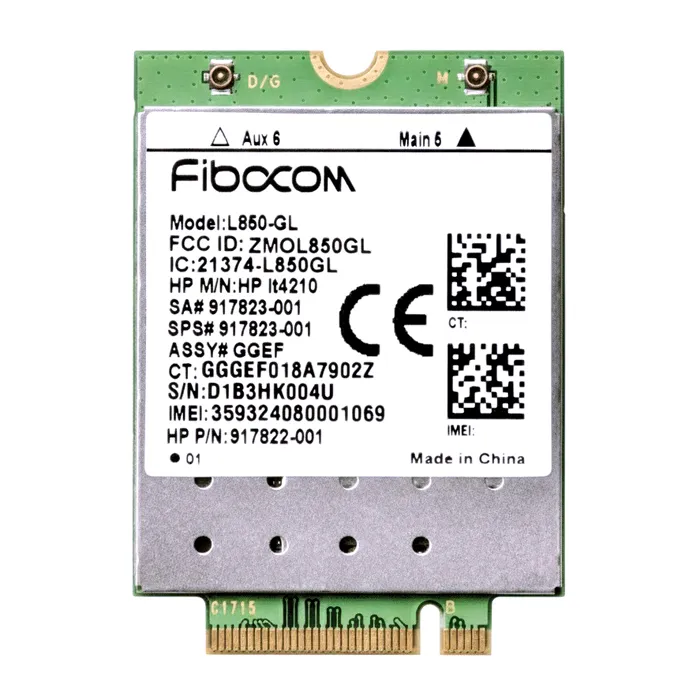 HP 917822-001 | L850-GL LTE CAT9 WAN M.2 Module Card Refurbished - Hewlett-Packard (ou HP en abrégé) refurbished available on Gotodirect
