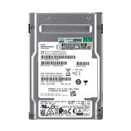 HP P37172-001 | 1.6TB SAS 24Gb/s Mixed Use 2.5-Inch Solid State Drive Refurbished - Hewlett-Packard (ou HP en abrégé) refurbished available on Gotodirect