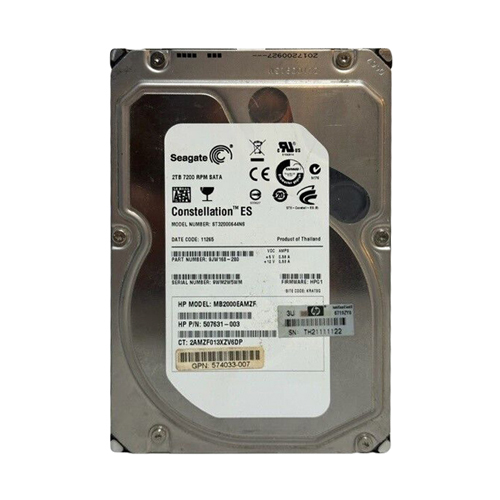 Buy HP 574033-007 | 2TB 7200RPM SATA 3Gb/s NCQ 32MB Cache 3.5-Inch Midline Hard Drive Refurbished - $210.00 HP 574033-007 | 2TB 7200RPM SATA 3Gb/s NCQ 32MB Cache 3.5-Inch Midline Hard Drive Refurbished - Hewlett-Packard (ou HP en abrégé) refurbished available on Gotodirect