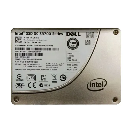 Dell R0KXM | 100GB Multi-Level Cell SATA 6Gb/s Hot-Pluggable 2.5-Inch Solid State Drive for PowerEdge Servers Refurbished - Dell refurbished available on Gotodirect