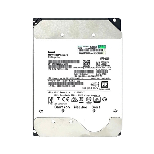 HP P16512-001 | 4TB 7200RPM SAS 6Gb/s 3.5-Inch Hard Drive Refurbished - Hewlett-Packard (ou HP en abrégé) refurbished available on Gotodirect