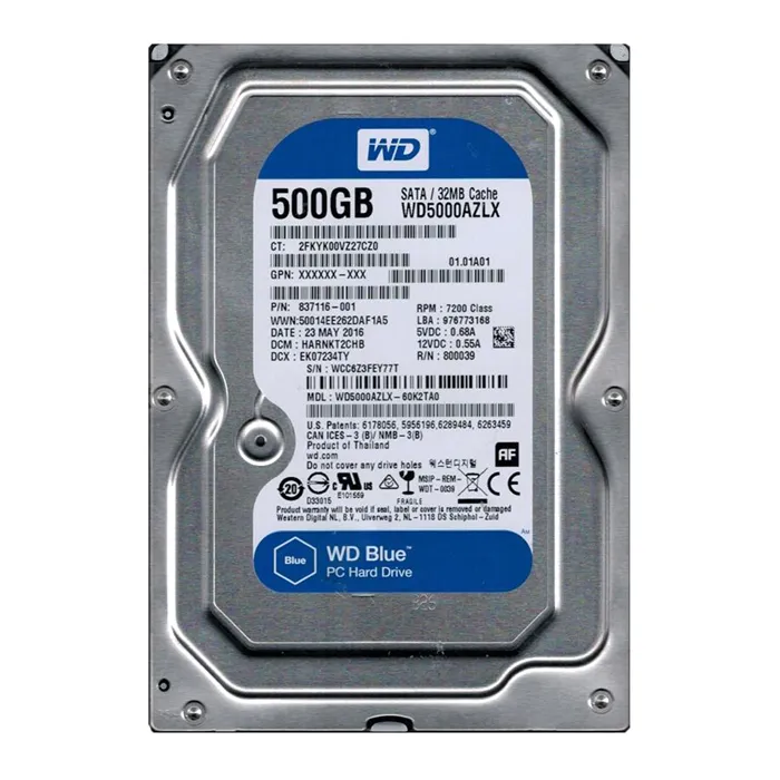 Western Digital WD5000AZLX | Blue 500GB 3.5-inch 6GB/s SATA 7200RPM 32MB Cache Desktop Hard Drive Refurbished - Western Digital refurbished available on Gotodirect