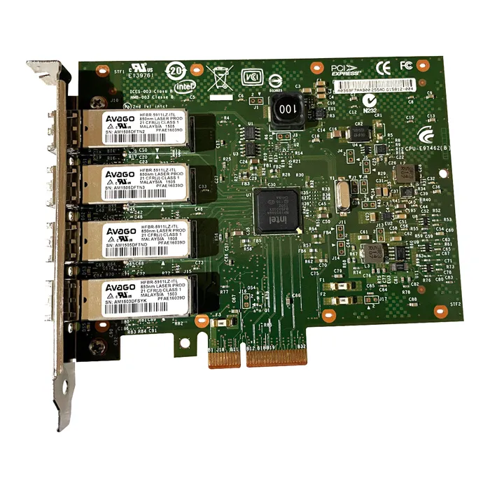 Intel I350F4BLK | Quad-Ports LC 1Gb/s 1000Base-SX Gigabit Ethernet PCI Express 2.0 x4 Server Network Adapter Refurbished - Intel refurbished available on Gotodirect