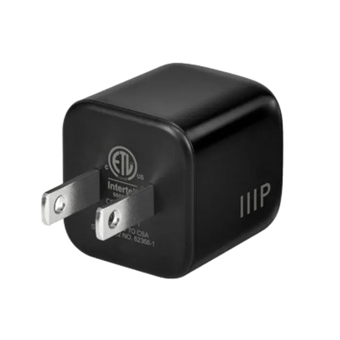 Monoprice 44906 | 35W USB-C Mini Cubic GaN Charger Black Refurbished -  refurbished available on Gotodirect