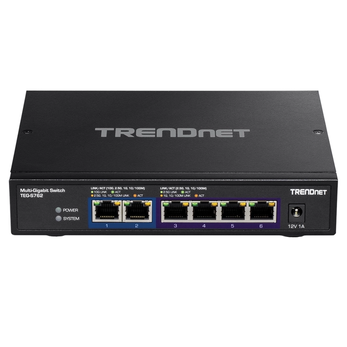 Buy TRENDnet TEG-S762 | 4-Ports 2.5GBase-T RJ-45 GbE 2-Port 10GBase-T RJ-45 GbE Wall-mountable Gigabit Ethernet Network Switch Refurbished - $317.50 TRENDnet TEG-S762 | 4-Ports 2.5GBase-T RJ-45 GbE 2-Port 10GBase-T RJ-45 GbE Wall-mountable Gigabit Ethernet Network Switch Refurbished - refurbished available on Gotodirect
