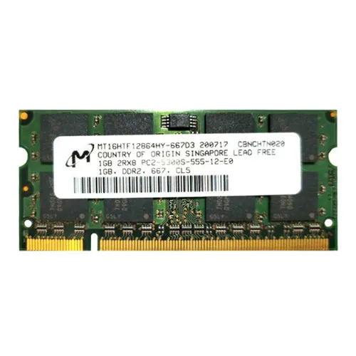 Micron MT16HTF12864HY-667D3 | 1GB DDR2-667MHz PC2-5300 Non-ECC Unbuffered SODIMM CL5 2Rx8 1.8V 200-Pin Memory Module Refurbished -  refurbished available on Gotodirect