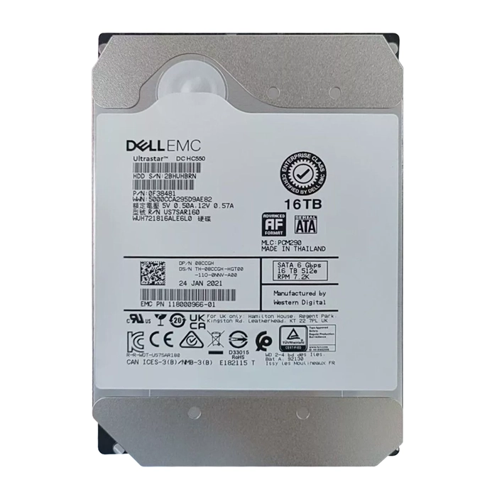 Dell 08CCGH | 16TB 7200RPM SATA 6Gb/s 3.5-Inch Hard Drive Refurbished - Dell refurbished available on Gotodirect