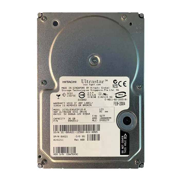 Dell OU621 | 36GB 10000RPM Ultra320 SCSI Hot-Pluggable 3.5-Inch Hard Drive Refurbished - Dell refurbished available on Gotodirect