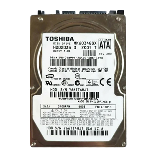 Dell TH991 | 60GB 5400RPM SATA 1.5Gb/s 8MB Cache 2.5-Inch Hard Drive Refurbished - Dell refurbished available on Gotodirect