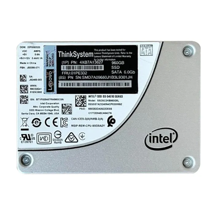 Lenovo 01PE332 | 960GB TLC SATA 6GB/s Hot Swap 3.5-Inch Internal Solid State Drive Refurbished - Lenovo refurbished available on Gotodirect