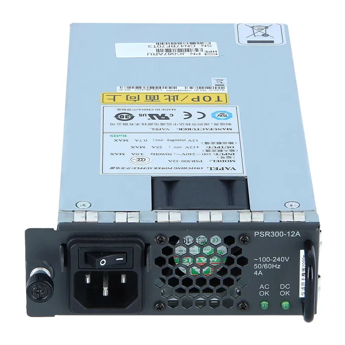HP JC087A#ABA | 300-Watts 100-240 V AC ATX Redundant Power Supply for FlexFabric 5800 Switch Refurbished - Hewlett-Packard (ou HP en abrégé) refurbished available on Gotodirect