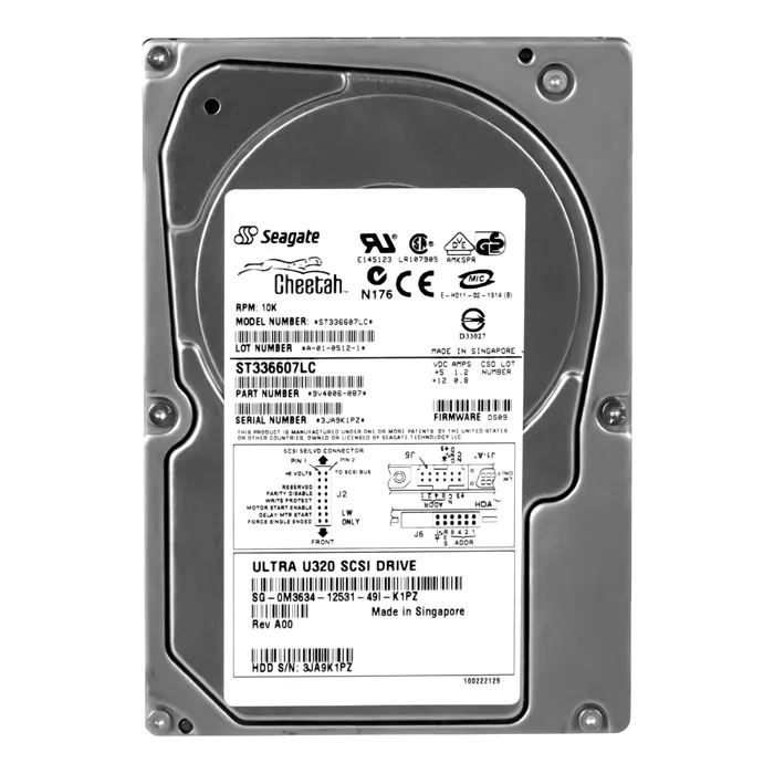 Dell M3634 | 36GB 10000RPM Ultra320 SCSI Hot-Pluggable 80-Pin 3.5-Inch Hard Drive for PowerEdge Servers Refurbished - Dell refurbished available on Gotodirect
