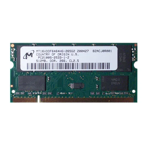 Micron MT16VDDF6464HG-265G2 | 512MB DDR-266MHz PC-2100 Non-ECC Unbuffered SODIMM CL2.5 2Rx8 2.5V 200-Pin Memory Module Refurbished -  refurbished available on Gotodirect