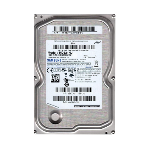 HP 482915-002 | 320GB 7200RPM SATA 6Gb/s 32MB Cache 3.5-inch Hard Drive Refurbished - Hewlett-Packard (ou HP en abrégé) refurbished available on Gotodirect