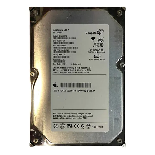 Seagate 9W4003-042 | BarraCuda ATA V Series 60GB 7200RPM IDE Ultra ATA/100 (ATA-6) 2MB Cache (CE) 3.5-Inch Hard Drive Refurbished - Seagate refurbished available on Gotodirect