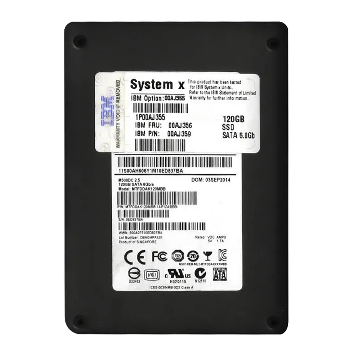 IBM 00AJ356 | 120GB Multi-Level Cell SATA 6Gb/s Hot Swappable 2.5-Inch Solid State Drive Refurbished -  refurbished available on Gotodirect