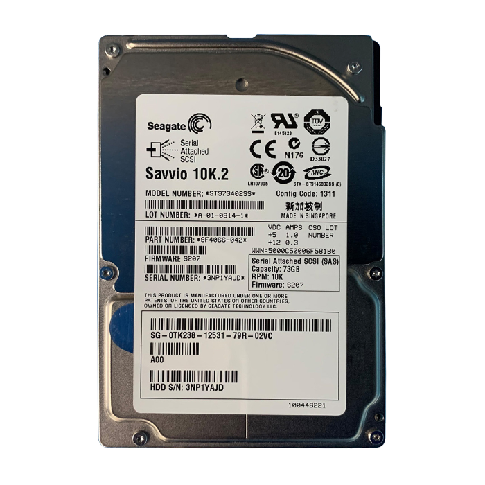 Dell 0TK238 | 73GB 10000RPM SAS 3Gb/s Hot-Pluggable 16MB Cache 2.5-Inch Hard Drive for PowerEdge Server Refurbished - Dell refurbished available on Gotodirect