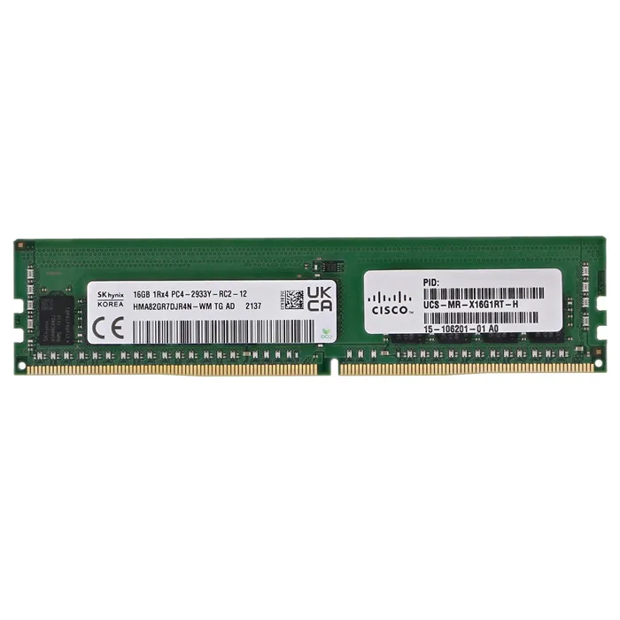 Buy Cisco UCS-MR-X16G1RTH-RF | 16GB DDR4-2933MHz PC4-23400 ECC Registered RDIMM CL21 1Rx4 1.2V 288-Pin Memory Module Refurbished - $398.75 Cisco UCS-MR-X16G1RTH-RF | 16GB DDR4-2933MHz PC4-23400 ECC Registered RDIMM CL21 1Rx4 1.2V 288-Pin Memory Module Refurbished - Cisco Systems Inc. refurbished available on Gotodirect