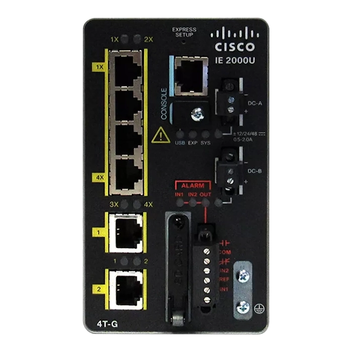 Buy Cisco IE-2000U-4T-G | Industrial Ethernet IE 2000U Series 4 x FE DownLinks Ports 10/100Base-TX + 2 x GE SFP Uplinks Ports Layer 2 Managed Din Rail-Mountable Fast Ethernet Network Switch Refurbished - $392.35 Cisco IE-2000U-4T-G | Industrial Ethernet IE 2000U Series 4 x FE DownLinks Ports 10/100Base-TX + 2 x GE SFP Uplinks Ports Layer 2 Managed Din Rail-Mountable Fast Ethernet Network Switch Refurbished - Cisco Systems Inc. refurbished available on Gotodirect