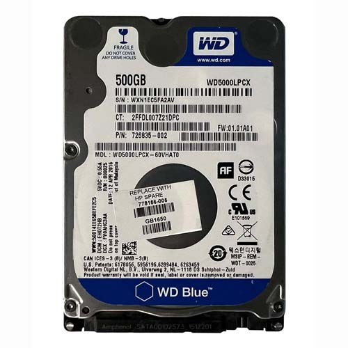 HP 778186-005 | 500GB 5400RPM SATA 6Gb/s 8MB Cache 2.5-inch Hard Drive Refurbished - Hewlett-Packard (ou HP en abrégé) refurbished available on Gotodirect