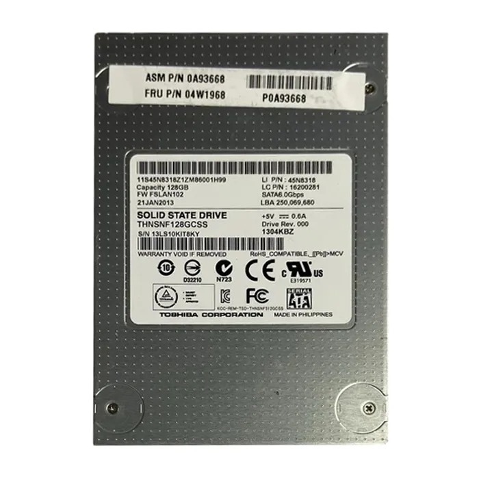 Lenovo 04W1968 | 128GB MLC SATA 6GB/s 2.5-Inch Internal Solid State Drive Refurbished - Lenovo refurbished available on Gotodirect