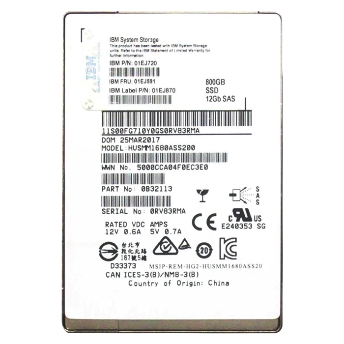 Buy IBM 01EJ870 | 800GB SAS 12Gb/s 2.5-Inch Internal Solid State Drive Refurbished - $561.47 IBM 01EJ870 | 800GB SAS 12Gb/s 2.5-Inch Internal Solid State Drive Refurbished - refurbished available on Gotodirect