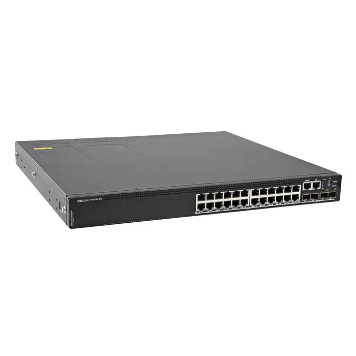Dell N2224X-ON | EMC PowerSwitch N2200-ON Series N2224X-ON 24 x 2.5GBase-T RJ-45 and 4 x 25GbE SFP28 and 2 x 40GbE QSFP+ Ports with OS6 Front-to-Back Airflow Layer 3 Managed Switch Refurbished - Dell refurbished available on Gotodirect