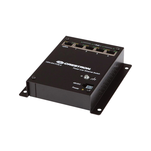 Crestron CEN-SW-POE-5 | 5 x Ports PoE 1000Base-T Unmanaged Rack-mountable Ethernet Network Switch Refurbished -  refurbished available on Gotodirect