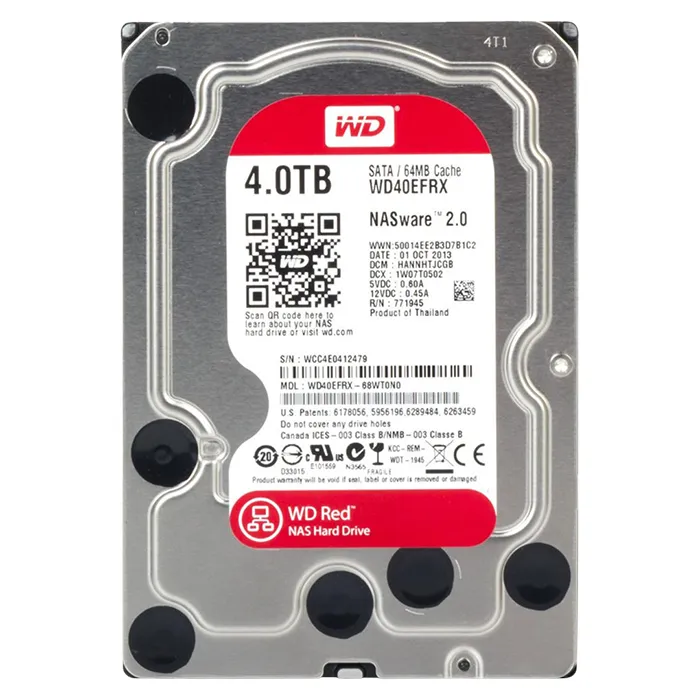 Western Digital WD40EFRX | Red 4TB 5400RPM SATA 6Gb/s 64MB Cache (RoHS) 3.5-Inch NAS Hard Drive Refurbished - Western Digital refurbished available on Gotodirect