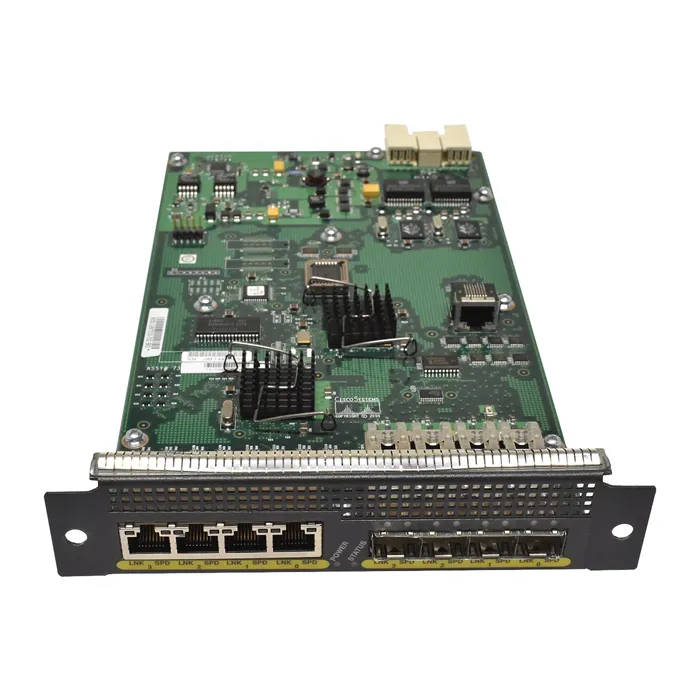 Cisco SSM-4GE= | ASA 5500 Four-Port Gigabit Ethernet Module 4 x 10/100/1000Base-T 4 x SFP Expansion Module Refurbished - Cisco Systems Inc. refurbished available on Gotodirect