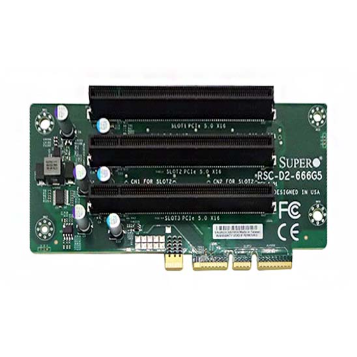 Supermicro RSC-D2-666G5 | LHS PCIe x16 2U Passive Riser Card for CloudDC SuperServer SYS-620C-TN12R Refurbished -  refurbished available on Gotodirect
