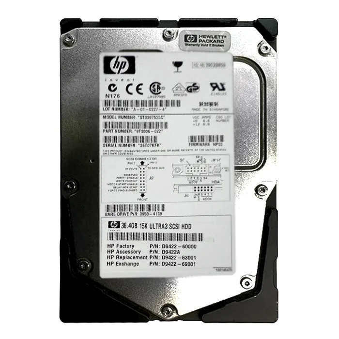 HP D9422A | 36.4GB 15000RPM Ultra160 SCSI Hot Swappable LVD 80-Pin 3.5-Inch Hard Drive Refurbished - Hewlett-Packard (ou HP en abrégé) refurbished available on Gotodirect