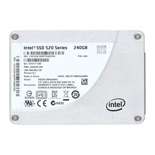 Intel SSDSC2BW240A301 | 520 240GB Multi-Level Cell SATA 6Gb/s 2.5-Inch Solid State Drive Refurbished - Intel refurbished available on Gotodirect